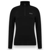 BARBOUR INTERNATIONAL 1/4 ZIP SWEATSHIRT BLACK / GREY