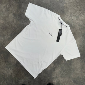 STONE ISLAND BACK COMPASS LOGO T-SHIRT WHITE