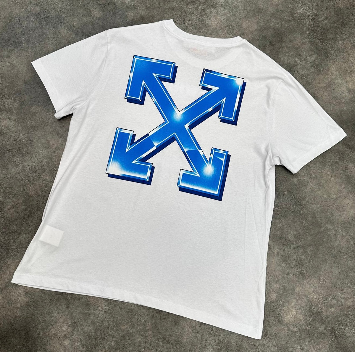 OFF WHITE STEEL LOGO ARROWS T-SHIRT WHITE