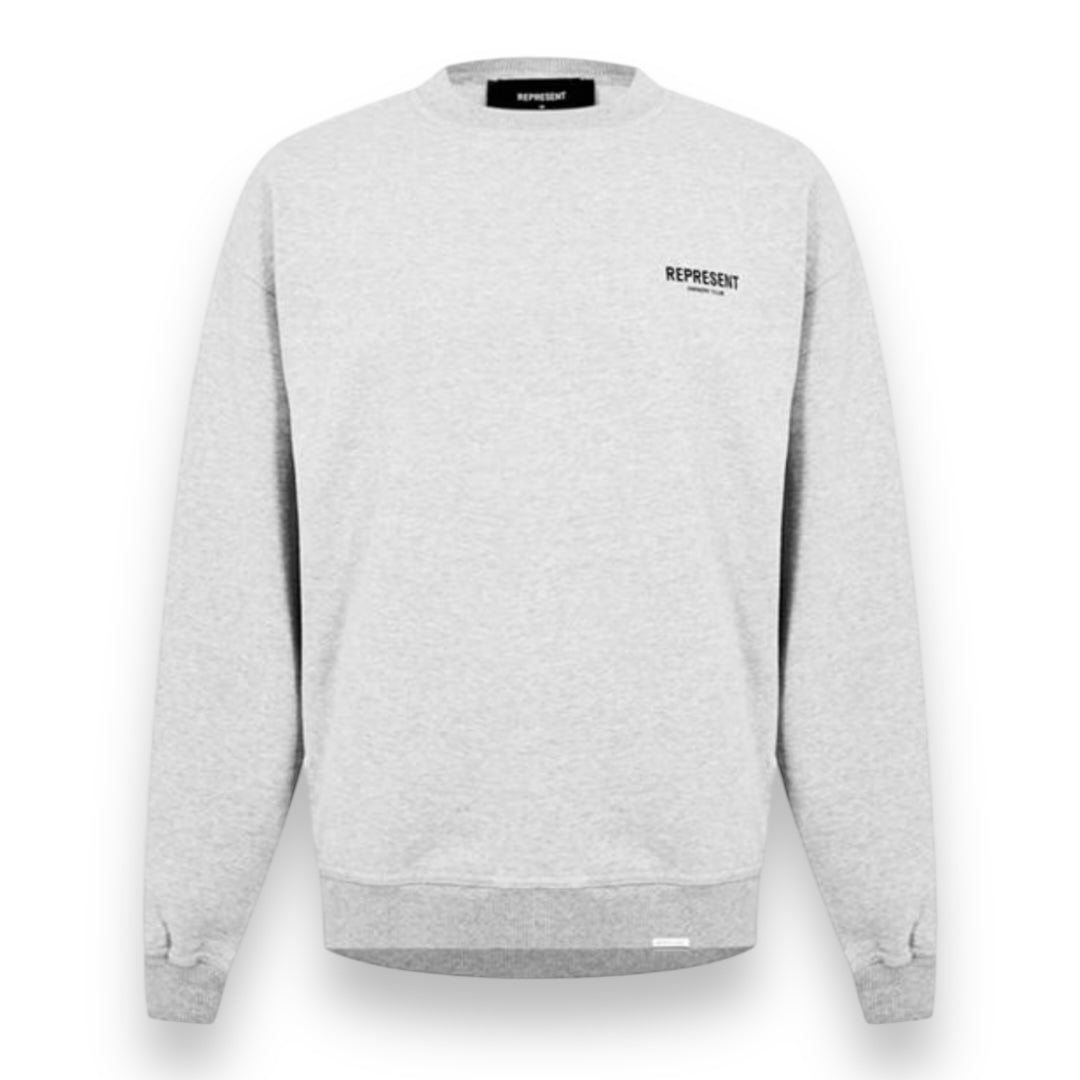 REPRESENT OWNERS CLUB CREW NECK SWEATSHIRT GREY