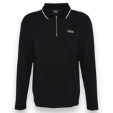 BARBOUR INTERNATIONAL ZIP LONG SLEEVE POLO BLACK