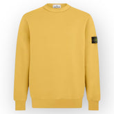 STONE ISLAND CREW NECK SWEATSHIRT OCRA YELLOW