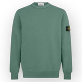 STONE ISLAND CREW NECK SWEATSHIRT SALVIA GREEN