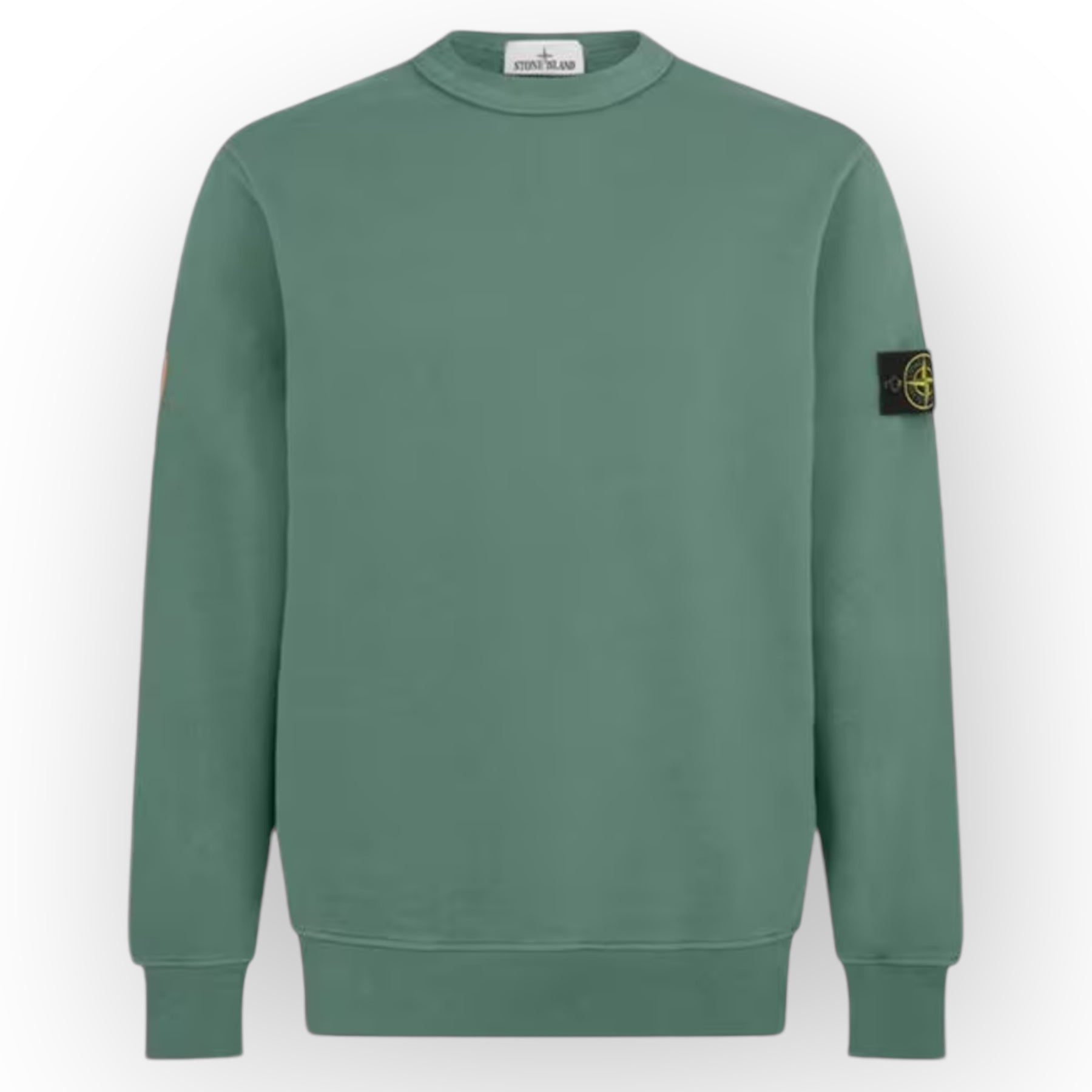 STONE ISLAND CREW NECK SWEATSHIRT SALVIA GREEN