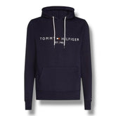 TOMMY HILFIGER MIDDLE LOGO OTTH HOODED SWEATSHIRT NAVY BLUE