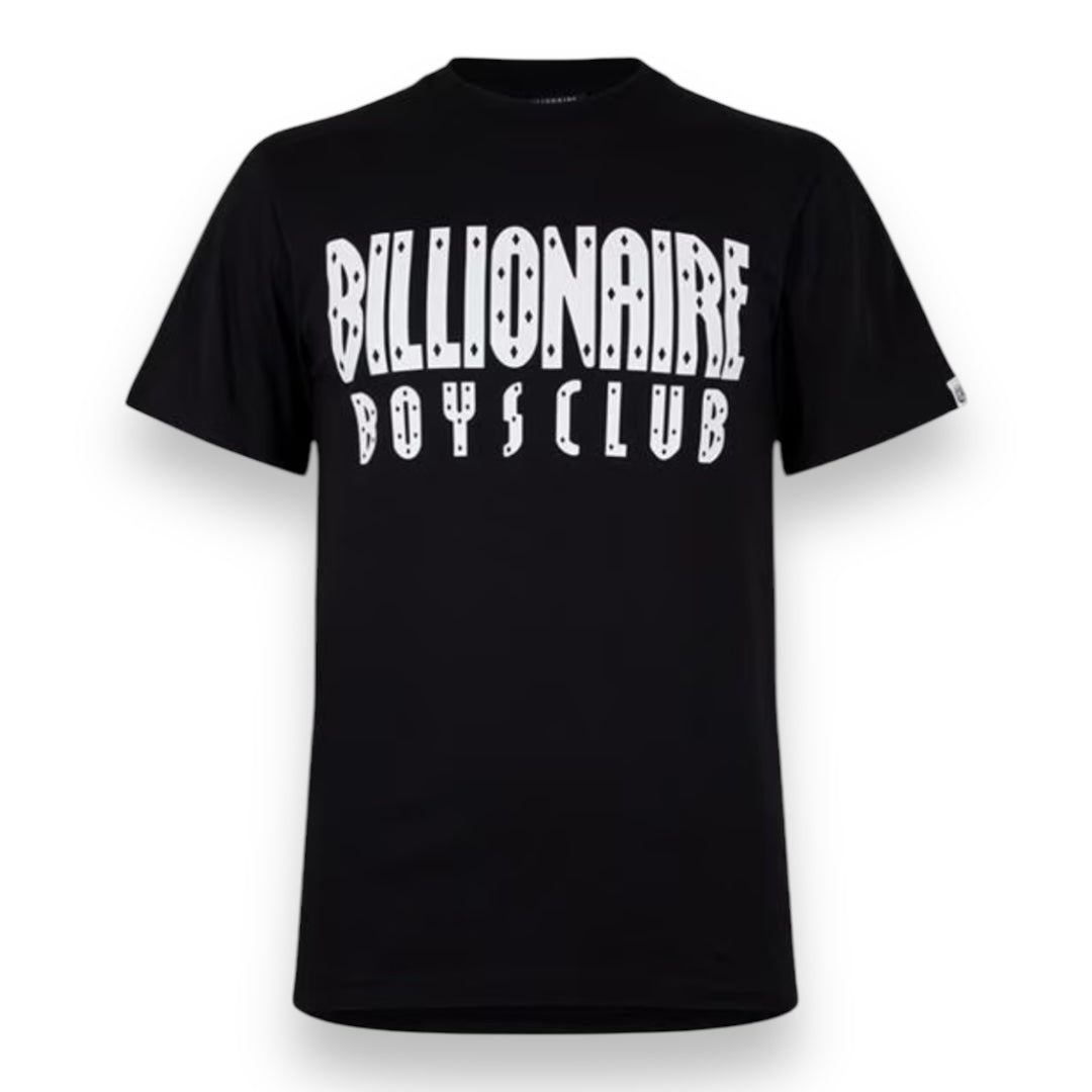 BILLIONAIRE BOYS CLUB STRAIGHT LOGO T-SHIRT BLACK