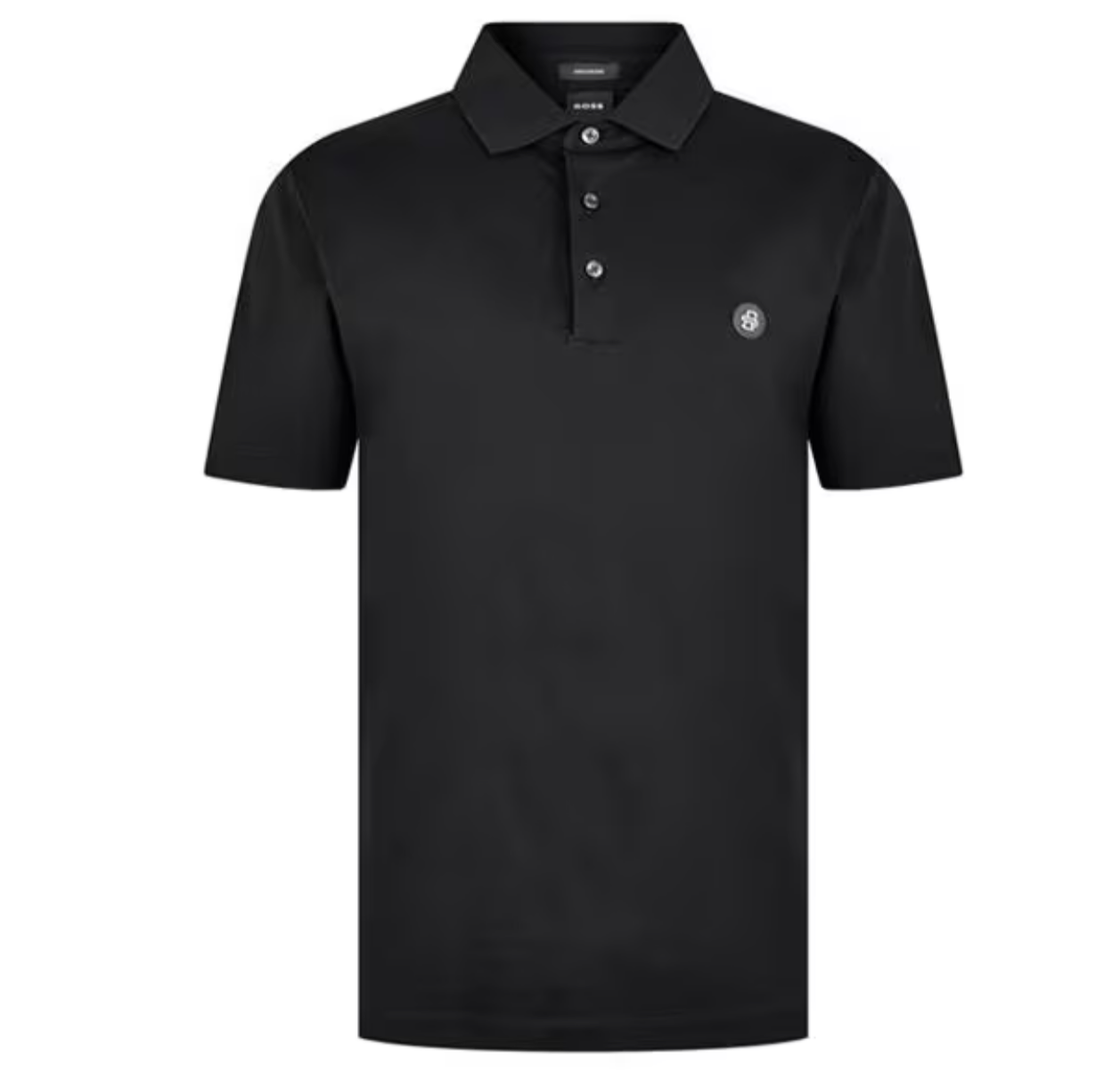 HUGO BOSS PLAQUE POLO SHIRT BLACK