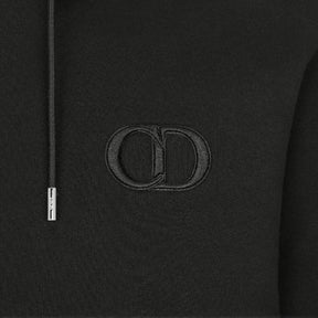 CHRISTIAN DIOR CD ICON LOGO HOODIE BLACK