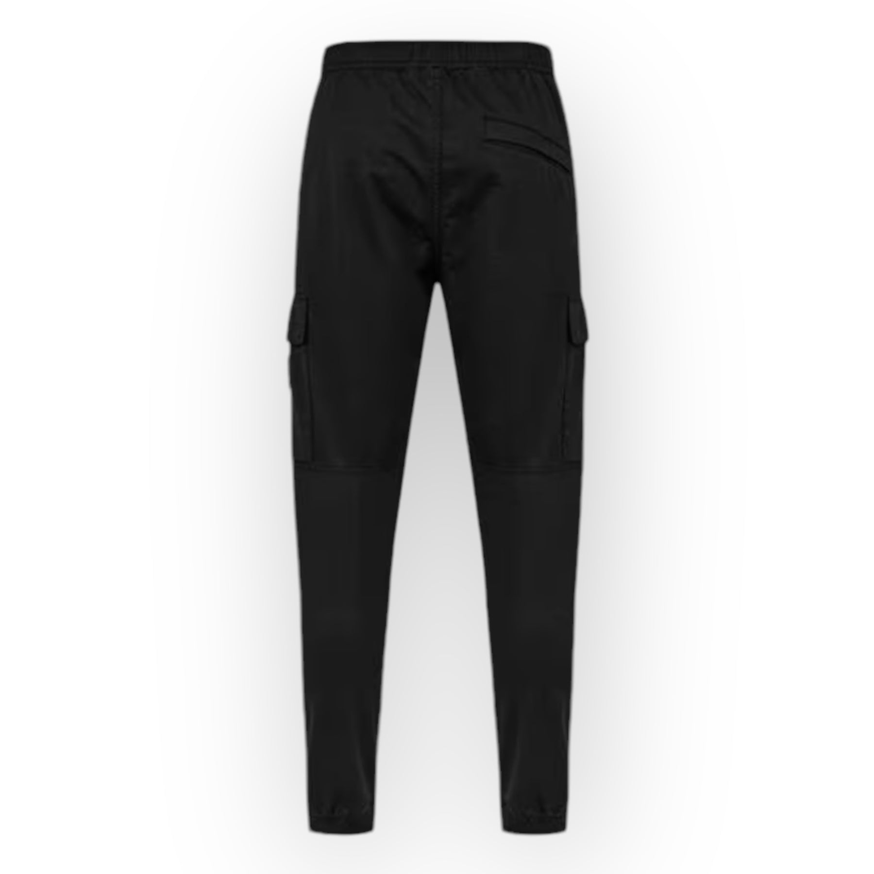 STONE ISLAND RASO CARGO TROUSERS BLACK