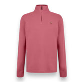 RALPH LAUREN 1/4 ZIP SWEATSHIRT RED BERRY