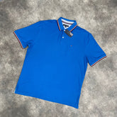 TOMMY HILFIGER LOGO POLO SHIRT ROYAL BLUE