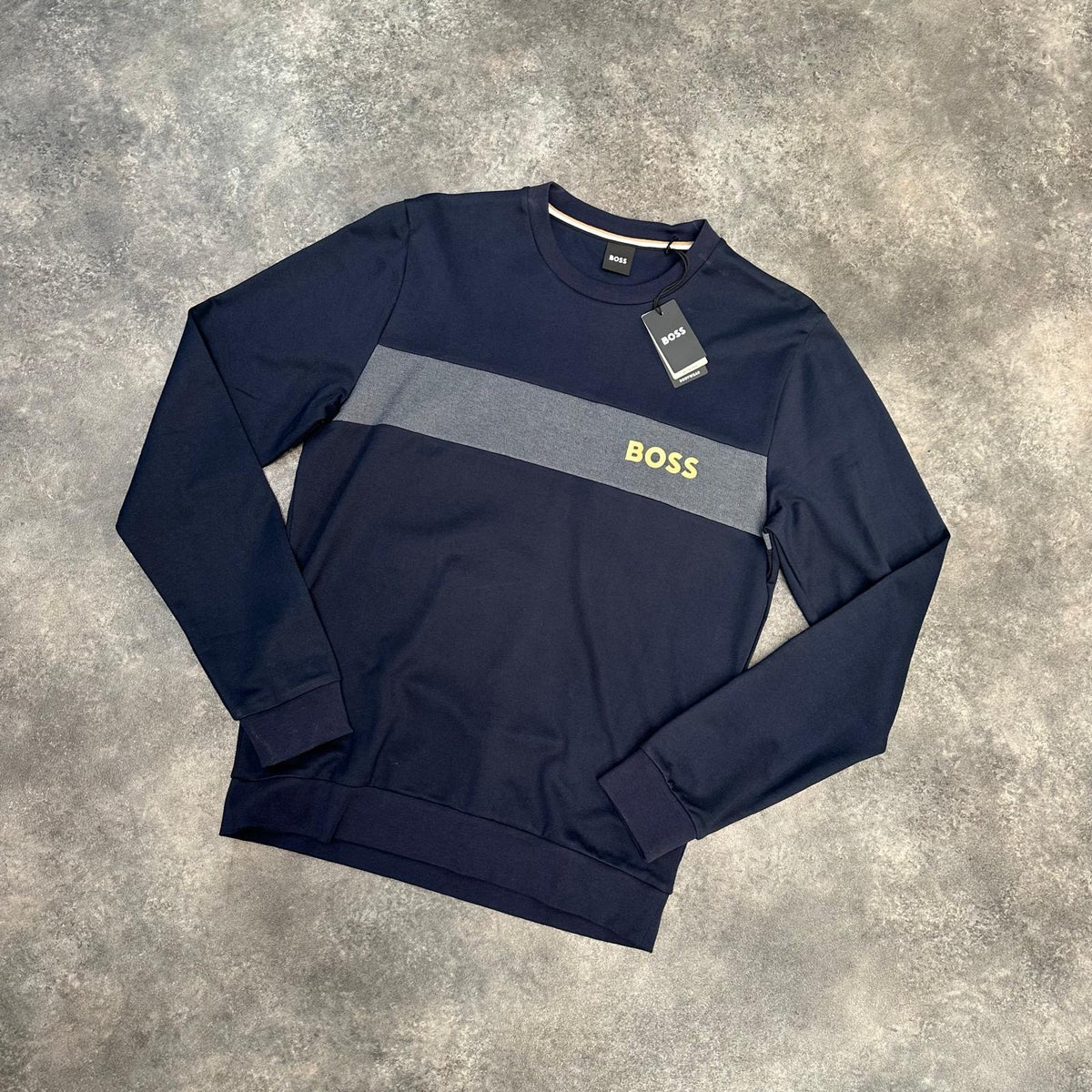 HUGO BOSS SWEATSHIRT NAVY BLUE * SALE *