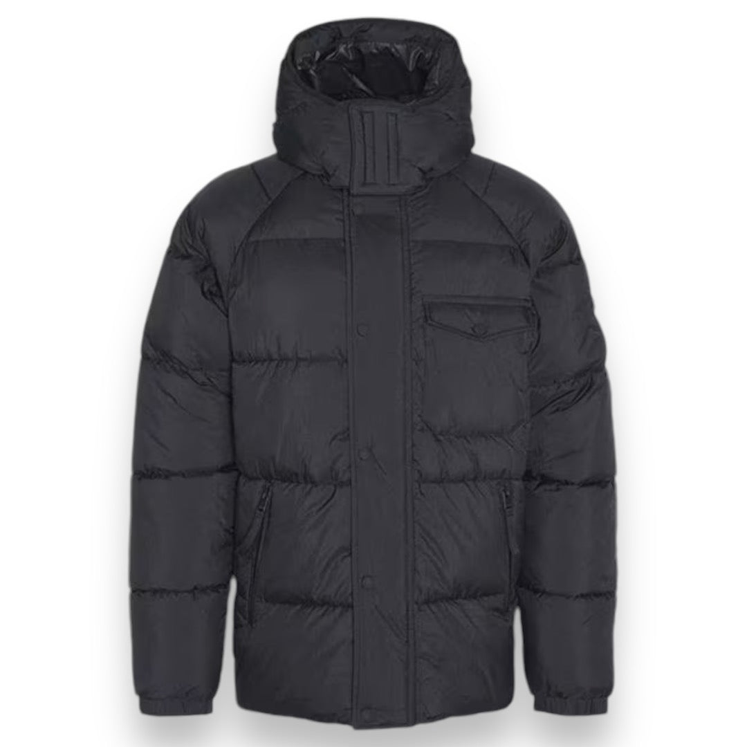 BARBOUR INTERNATIONAL HAZE HOODED PUFFER JACKET BLACK