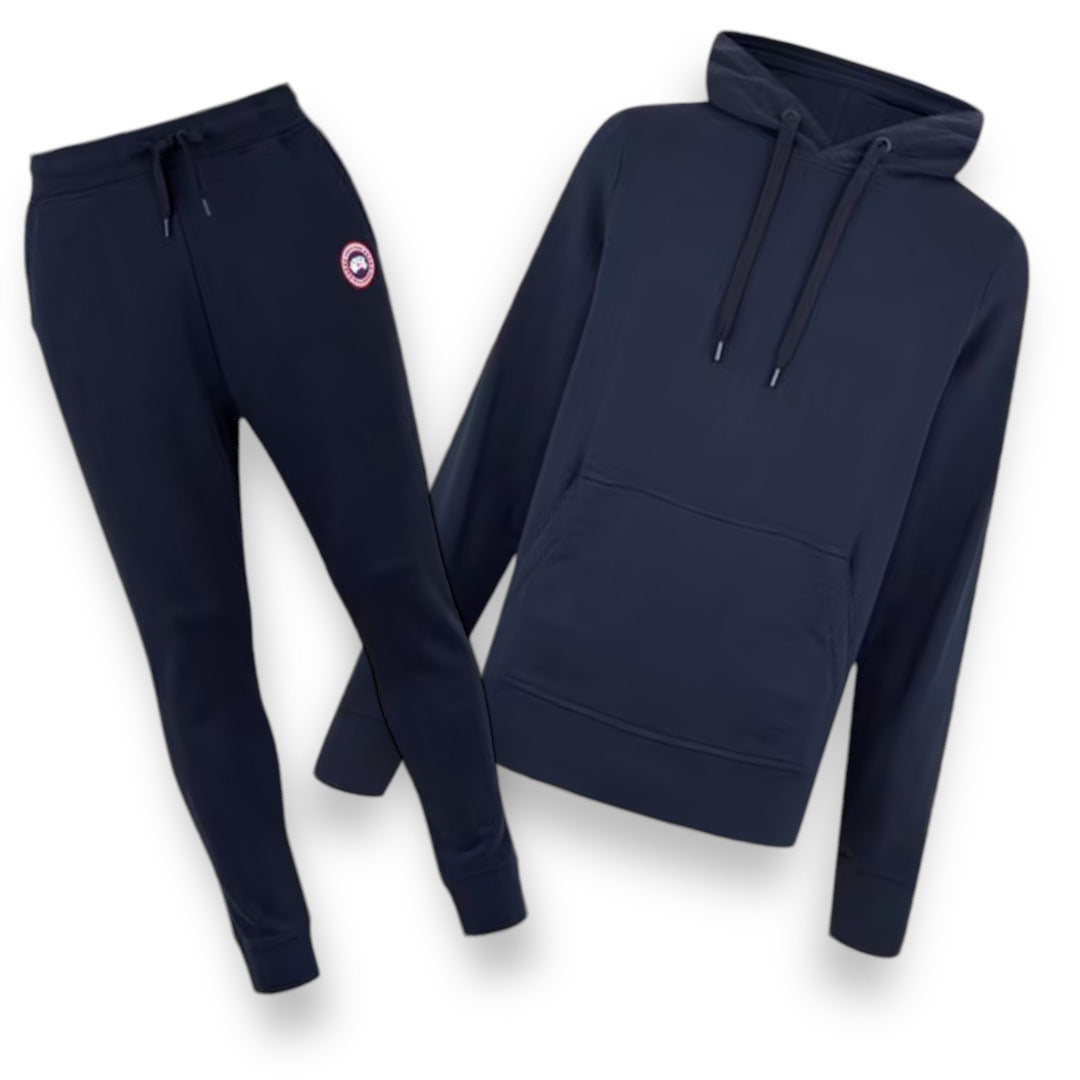 CANADA GOOSE HOODED FULL TRACKSUIT NAVY BLUE