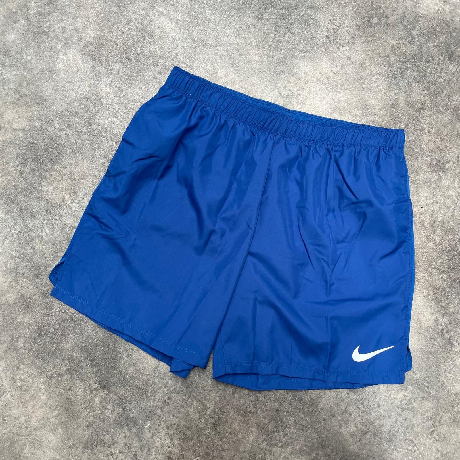 NIKE DRI FIT MENS GYM TRAINING SHORTS BLUE