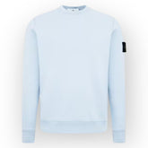 STONE ISLAND CREW NECK SWEATSHIRT CIELO BLUE