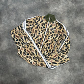 PALM ANGELS LEOPARD PRINT FULL TRACKSUIT BEIGE