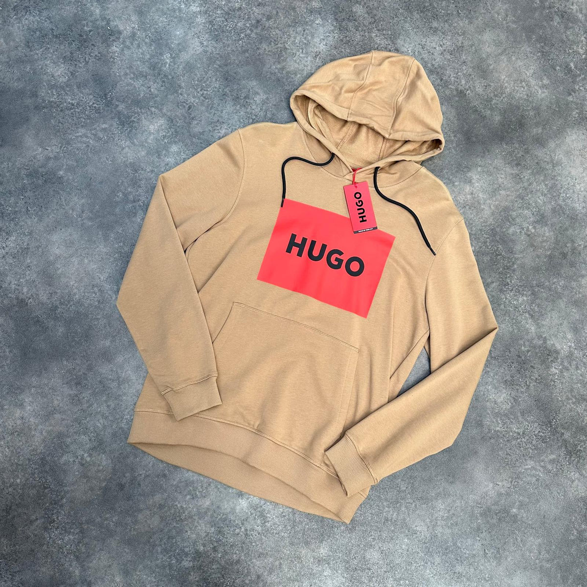 HUGO BOSS HOODED SWEATSHIRT BEIGE * SALE *