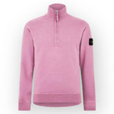 STONE ISLAND 1/4 ZIP FUNNEL NECK SWEATSHIRT ROSA PINK