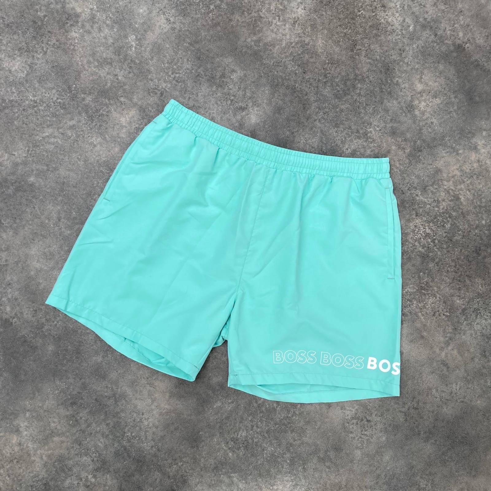 HUGO BOSS HUGO SWIM SHORTS MINT GREEN * SALE *