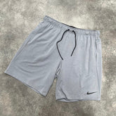 NIKE PRO MENS GYM TRAINING SHORTS GREY