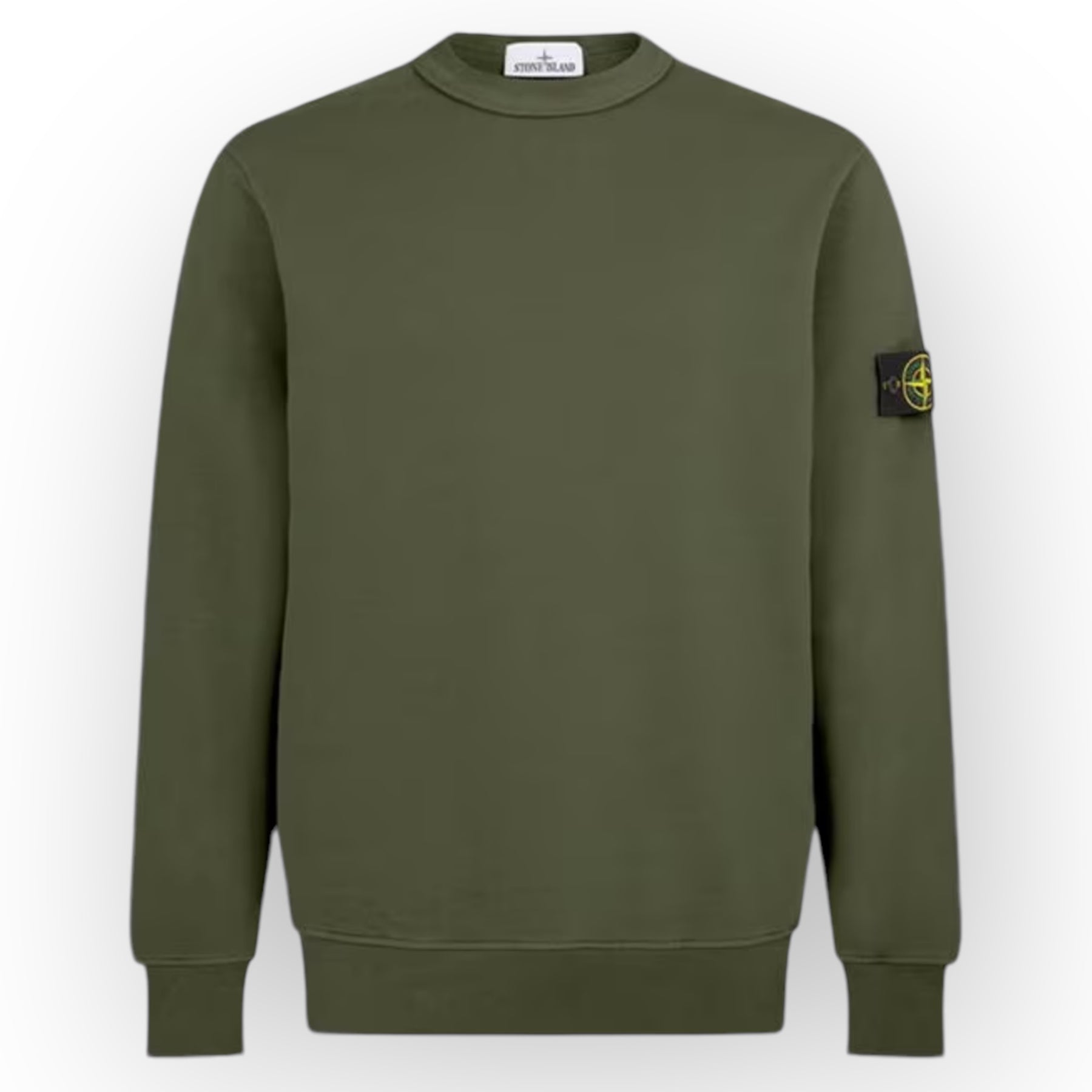 STONE ISLAND CREW NECK SWEATSHIRT MUSCHIO KHAKI GREEN