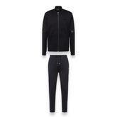 HUGO BOSS MIRROR ZIP UP FULL TRACKSUIT BLACK