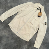 BELSTAFF PATCH LOGO OVERSHIRT BEIGE