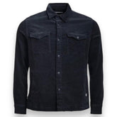 BARBOUR CORD OVERSHIRT NAVY BLUE