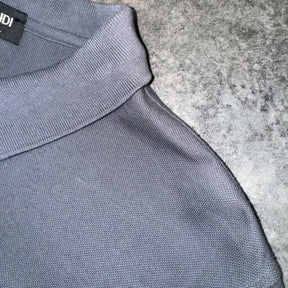 FENDI PLAQUE POLO SHIRT GREY (USED)