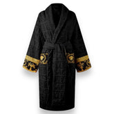 VERSACE BAROQUE DRESSING GOWN BLACK