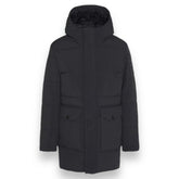 BARBOUR WINTER HOODED PADDED JACKET BLACK