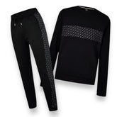 HUGO BOSS HB MONOGRAM FULL TRACKSUIT BLACK