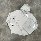 CP COMPANY METROPOLIS TRIPLE SET - HOODIE - JOGGERS & T-SHIRT LIGHT GREY