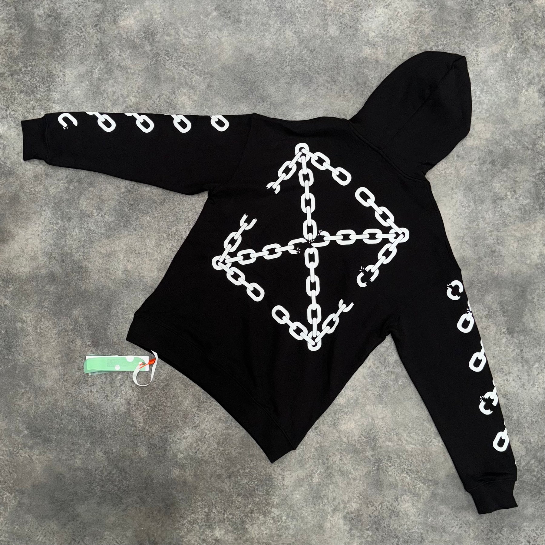 OFF WHITE CHAIN ARROW OTTH HOODIE BLACK