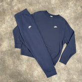 NIKE SPORTSWEAR CREWNECK FULL TRACKSUIT NAVY BLUE