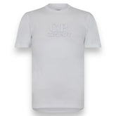 CP COMPANY SAME COLOUR LOGO PRINT T-SHIRT WHITE