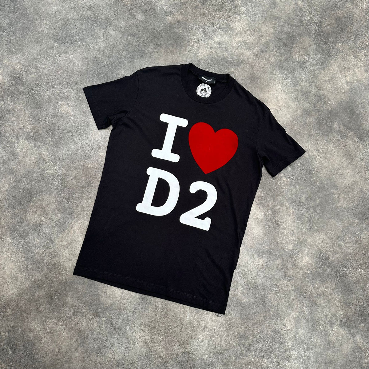 DSQUARED2 I LOVE D2 T-SHIRT BLACK