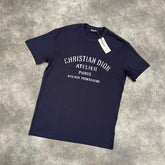 DIOR ATELIER LOGO T-SHIRT NAVY BLUE