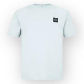 STONE ISLAND PATCH LOGO T-SHIRT CIELO BLUE