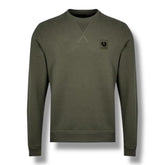 BELSTAFF PATCH LOGO SWEATSHIRT NAVY ARMY GREEN