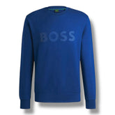 HUGO BOSS LOGO TECH SWEATSHIRT BLUE