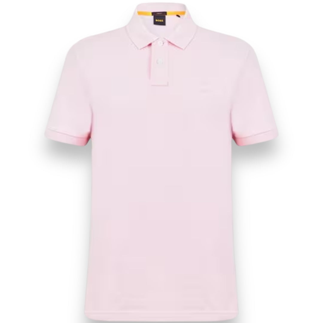 HUGO BOSS PATCH POLO SHIRT PINK