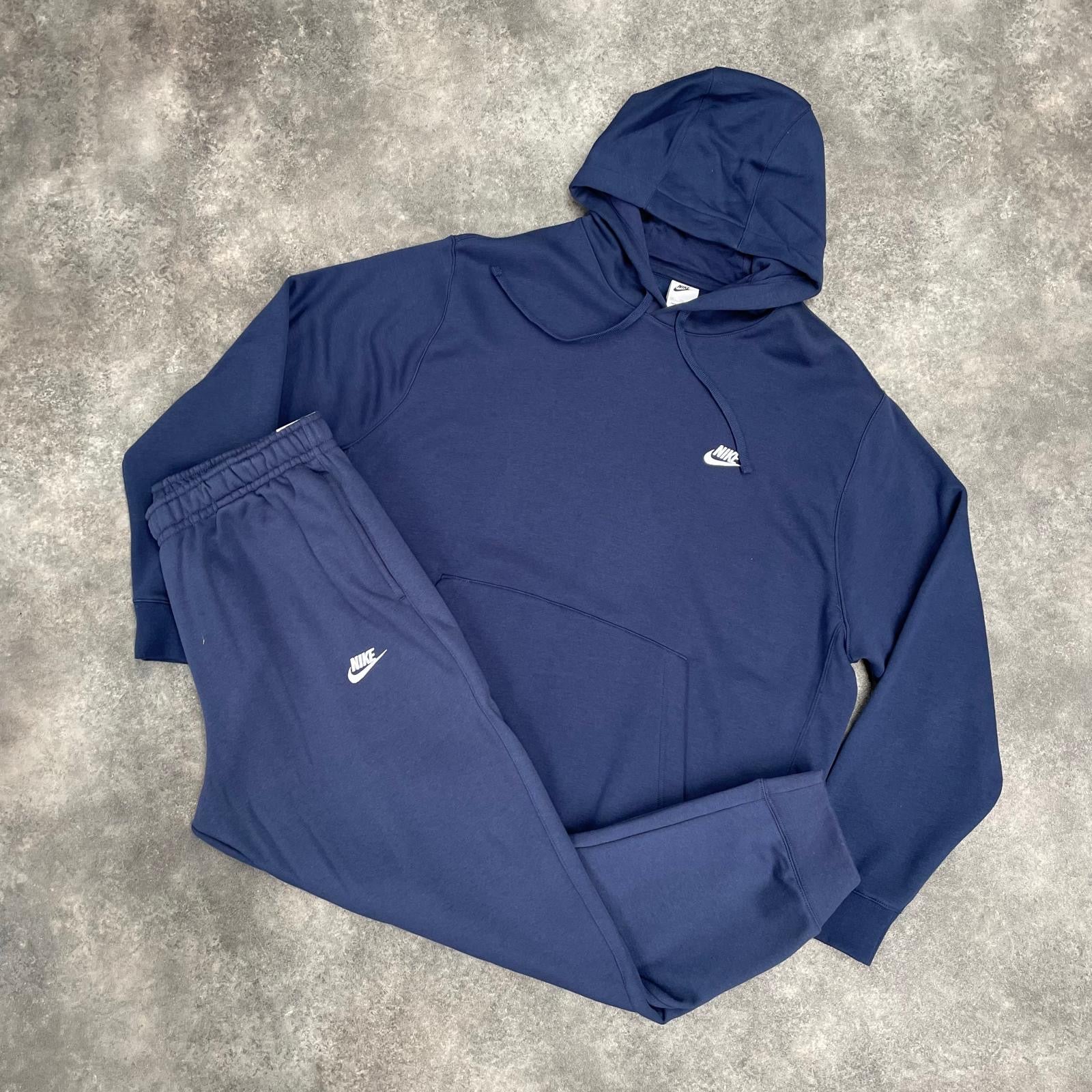 NIKE SPORTSWEAR FULL HOODED TRACKSUIT NAVY BLUE