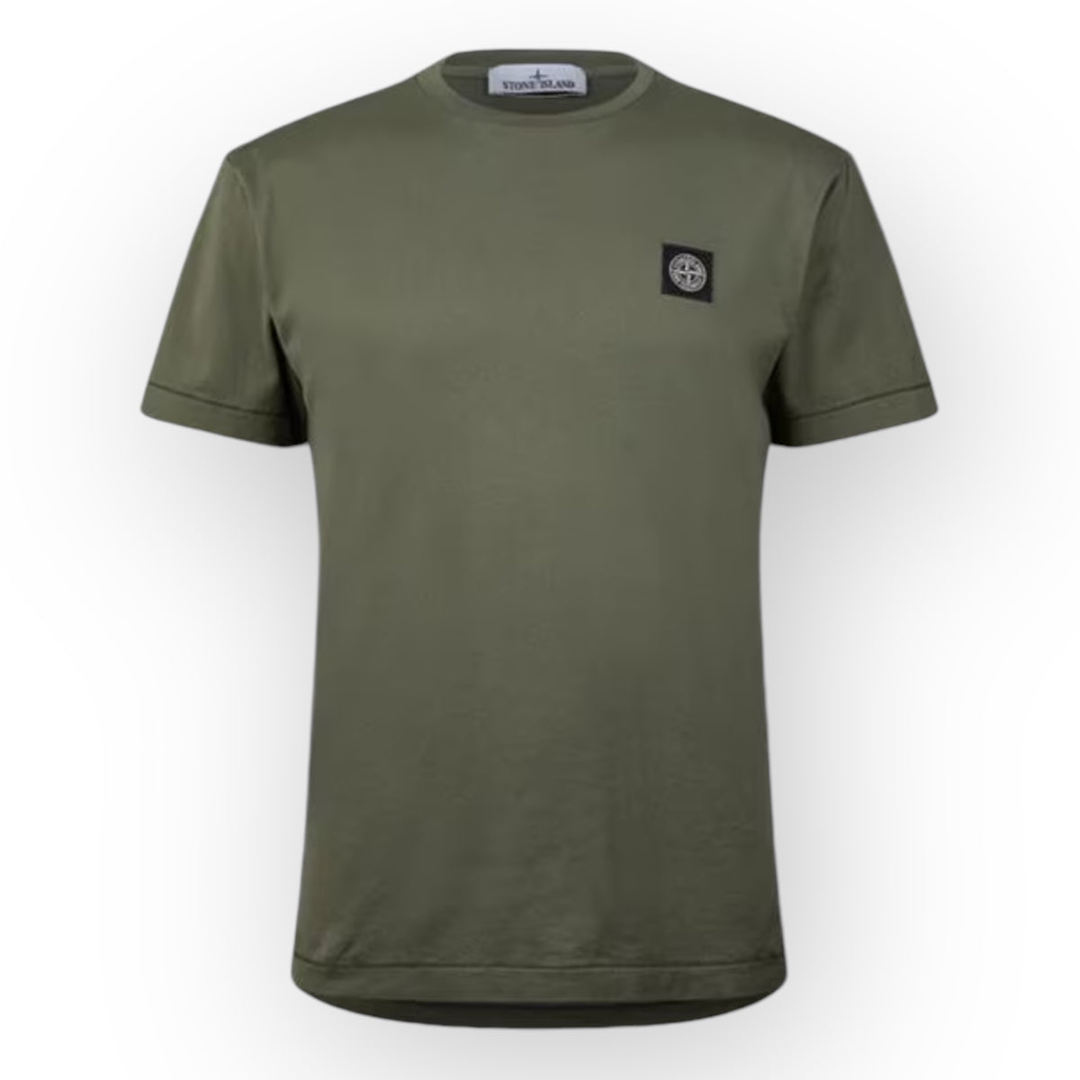 STONE ISLAND PATCH LOGO T-SHIRT MUSCHIO GREEN