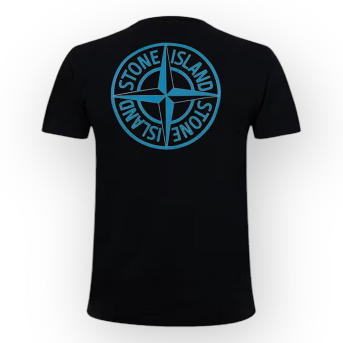 STONE ISLAND BACK COMPASS LOGO T-SHIRT BLACK