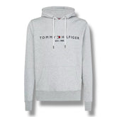 TOMMY HILFIGER MIDDLE LOGO OTTH HOODED SWEATSHIRT GREY