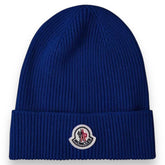 MONCLER BEANIE HAT ROYAL BLUE