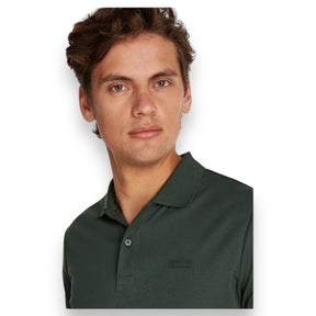 CALVIN KLEIN LIQUID TOUCH SLIM POLO SHIRT FOREST GREEN