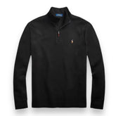 RALPH LAUREN 1/4 ZIP SWEATSHIRT BLACK